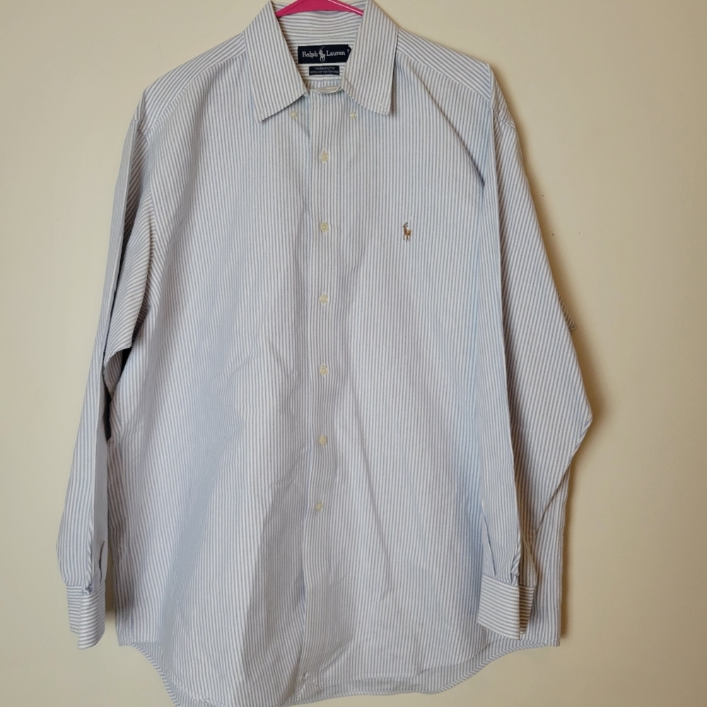 RALPH LAUREN YARMOURTH 100% Cotton Oxford